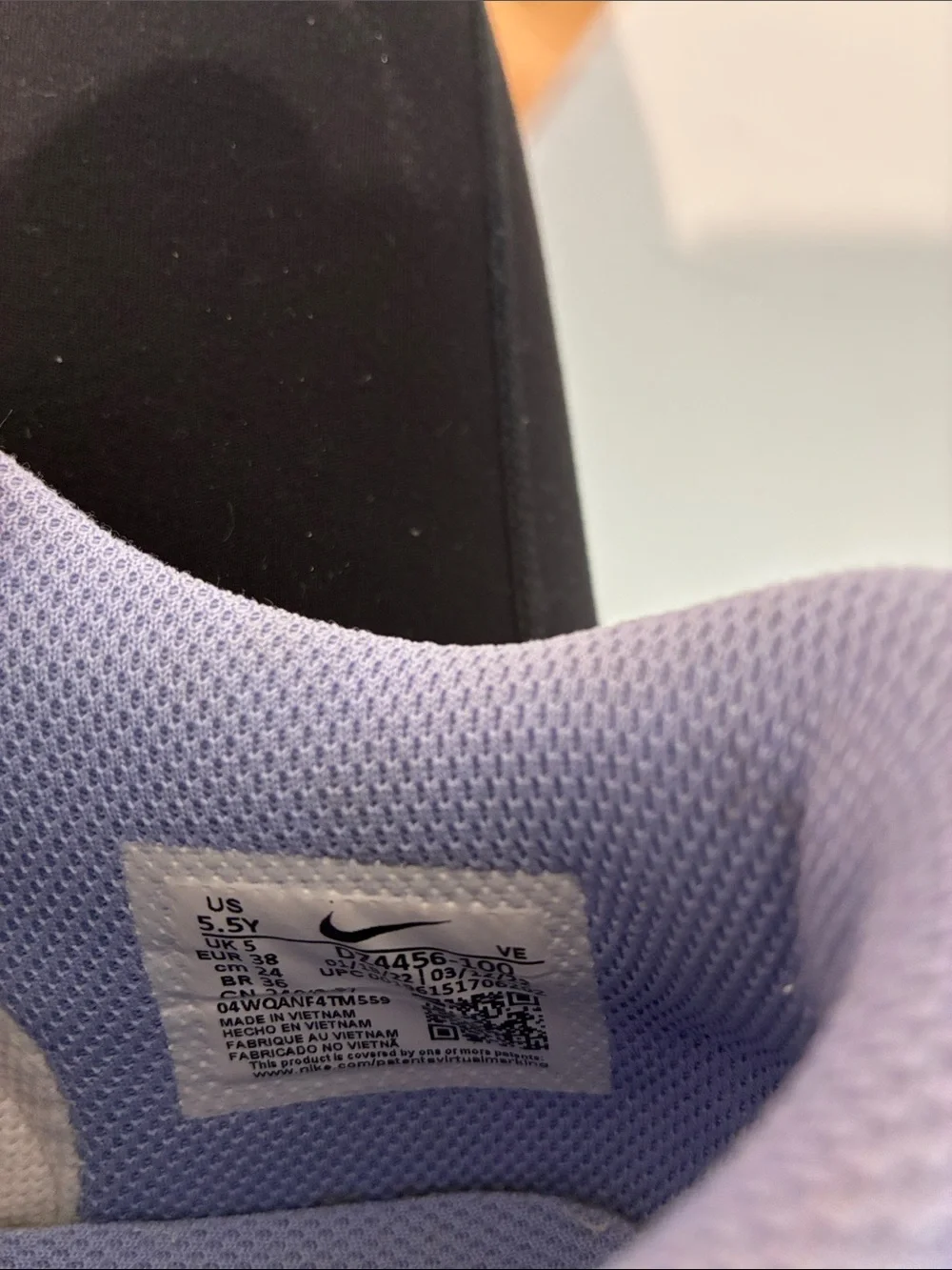 Nike Kids Lavender & Royal Blue Low-Top Sneakers
